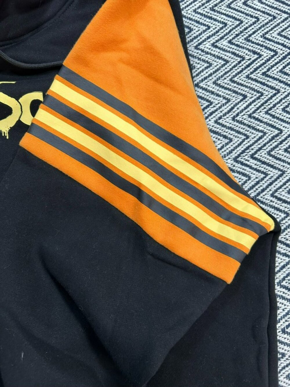 Six Flags Mens ValleyScare Halloween Hoodie Black & Orange Medium Cotton Blend N - Picture 5 of 5